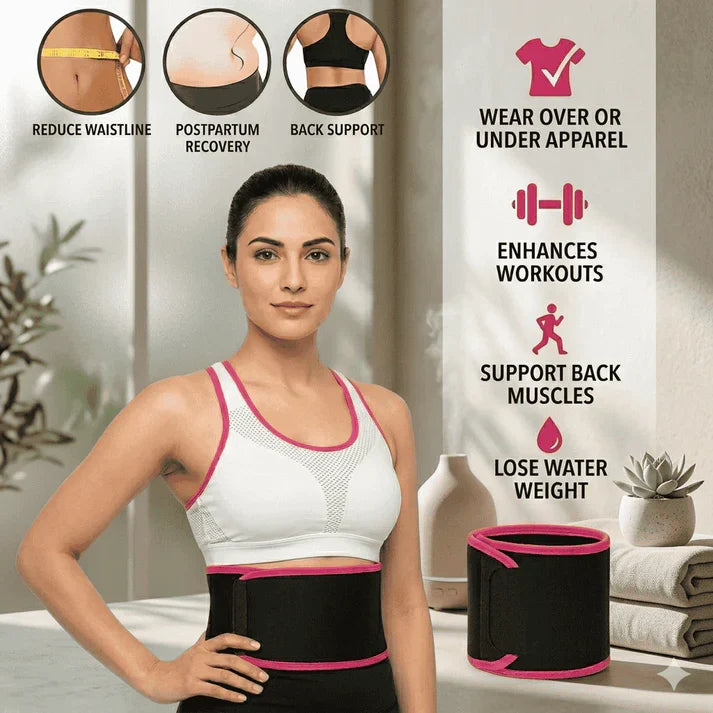 Waist Trimmer Sweat Slim Belt For Men & Women