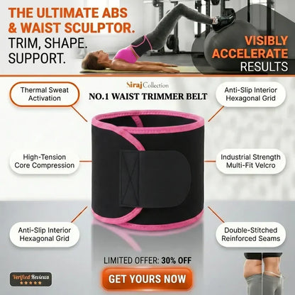 Waist Trimmer Sweat Slim Belt For Men & Women